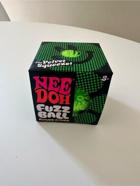 NeeDoh Green Flower Power Fuzz Ball- Authentic Schylling
